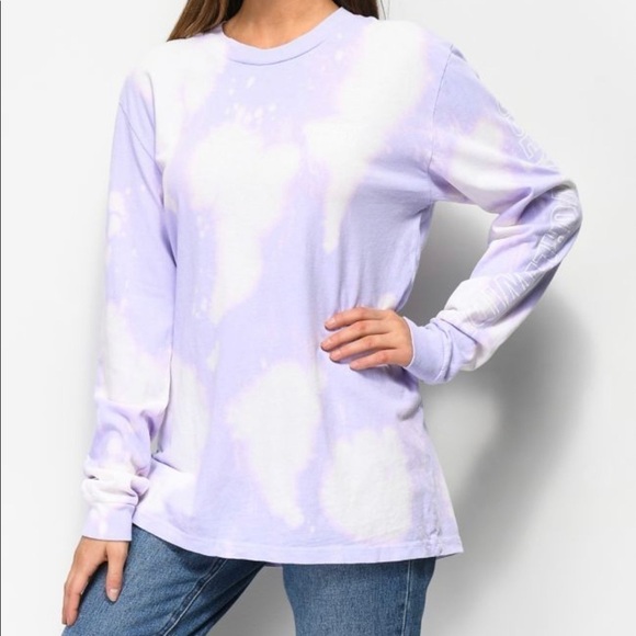 Obey Tie-Dyed Purple Top (T83) - Picture 2 of 6